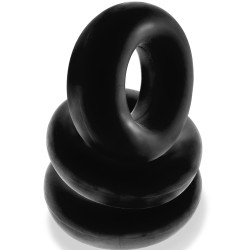 Oxballs Lot de 3 cockrings Fat Willy Noirs